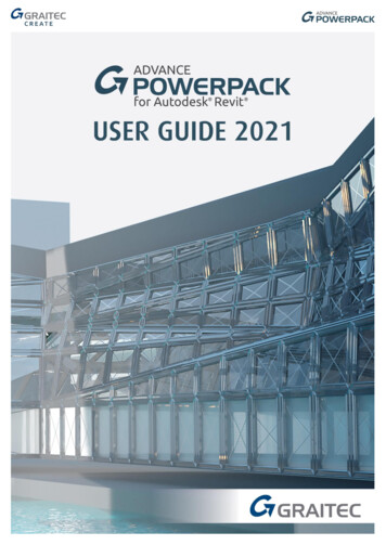 Advance Power Pack For Revit User Guide 2021 - Graitec.info