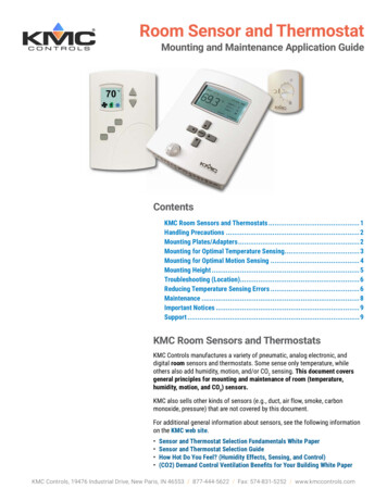 Room Sensor And Thermostat - KMC Controls