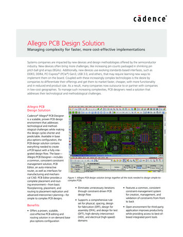 Allegro PCB Design Solution - Cadence Design Systems