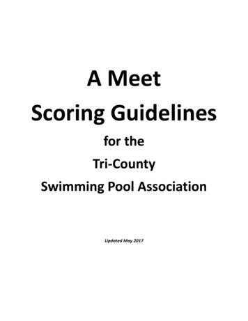 A Meet Scoring Guidelines - Tri-County Swimming