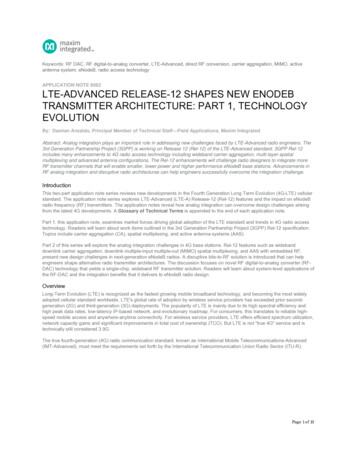 LTE-Advanced Release-12 Shapes New ENodeB . - Maxim Integrated