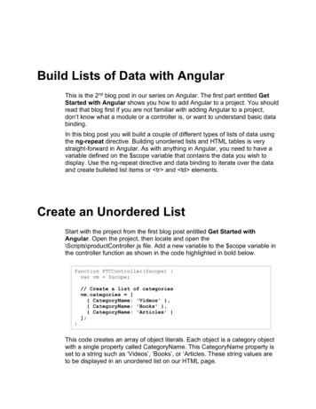 Build Lists Of Data With Angular - Pdsa