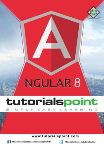 Angular 8 - Reviewed - Tutorialspoint 