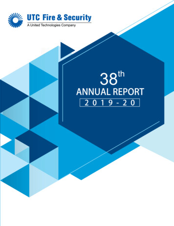 ANNUAL REPORT - Carrier