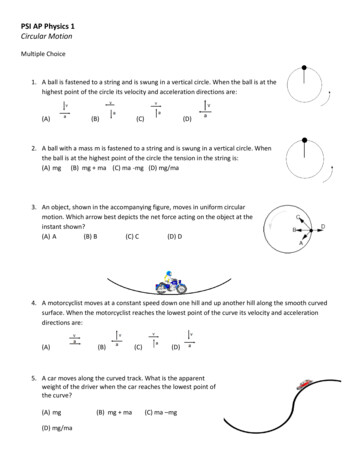 PSI AP Physics 1 Circular Motion - NJCTL