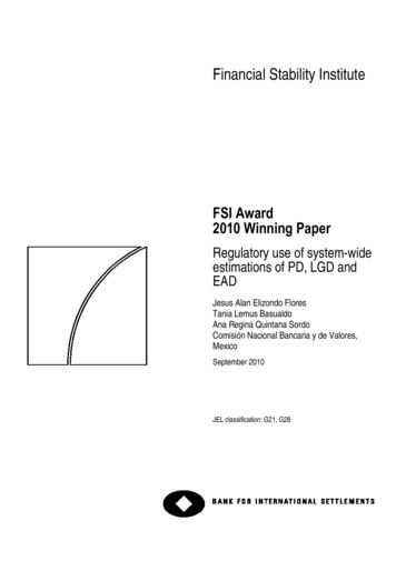 FSI Award 2010 Winning Paper - Bank For International Settlements