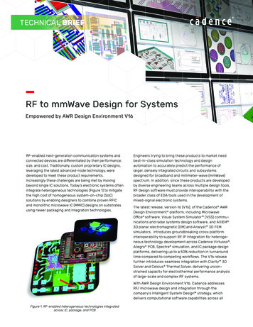 RF To MmWave Design For Systems - Cadence Design Systems
