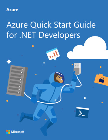 Azure Quick Start Guide For Developers - DOTNET Konf