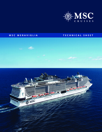 Msc Meraviglia Technical Sheet