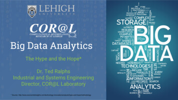 Big Data Analytics - Coral.ise.lehigh.edu