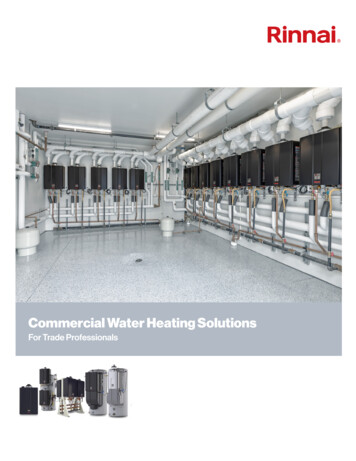 Commercial Water Heating Solutions - Rinnai