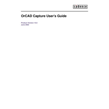 OrCAD Capture User's Guide