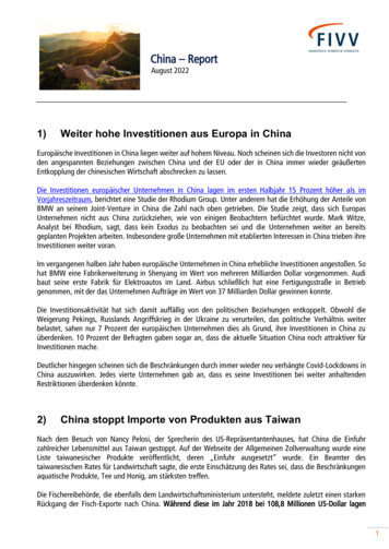 China Report - Fivv.de