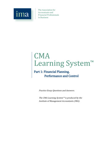 CMA Learning System - CMA Coach