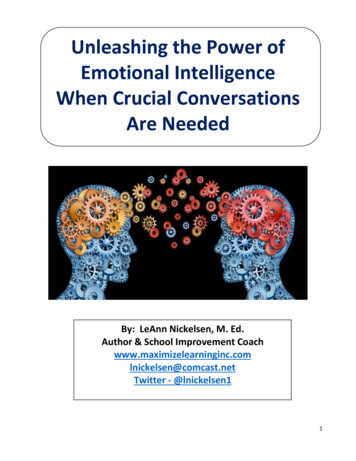 Unleashing The Power Of Emotional Intelligence When Crucial .