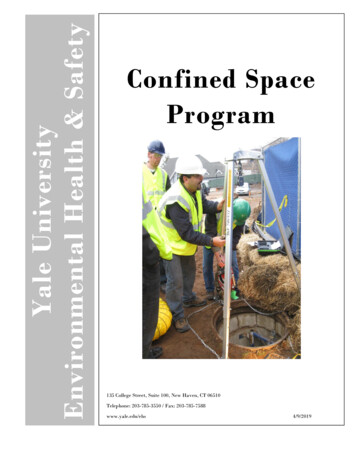 Confined Space Y Program - Ehs.yale.edu