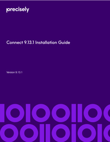 Connect 9.13.1 Installation Guide - Docs.precisely 