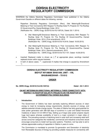 Odisha Electricity Regulatory Commission - Cbip