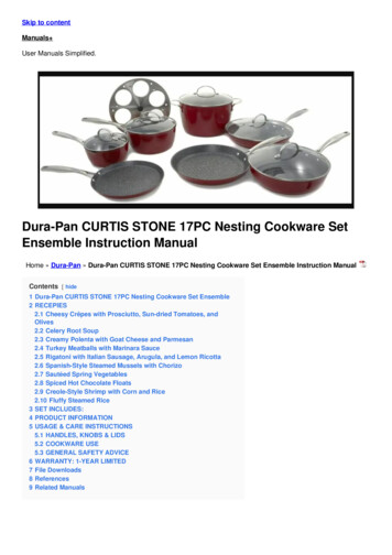 Dura-Pan CURTIS STONE 17PC Nesting Cookware Set Ensemble . - Manuals 
