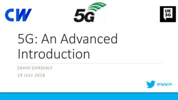 5G: An Advanced Introduction - Slides - Red Colmena