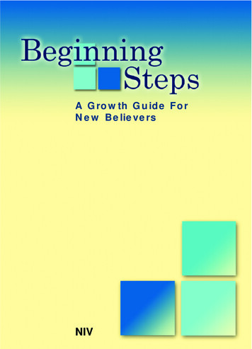 A Growth Guide For New Believers - Cwjc 