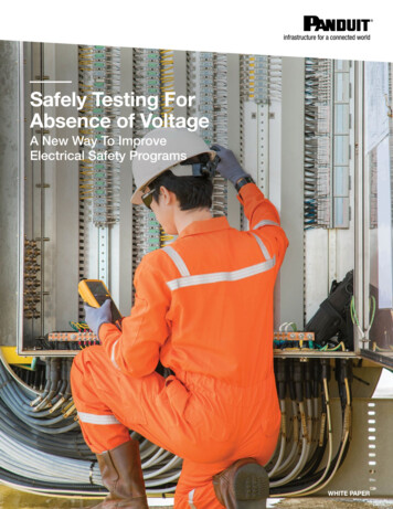 Safely Testing For Absence Of Voltage - Panduit