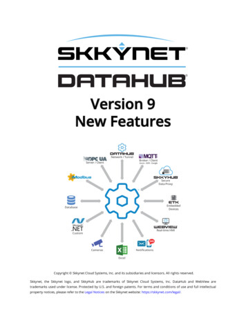 Version 9 New Features - Cogent DataHub