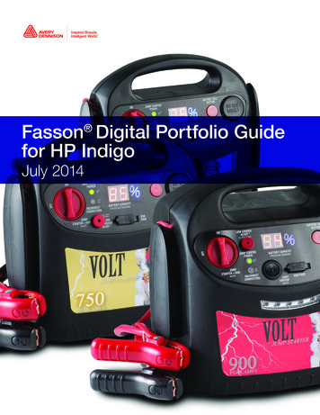 Fasson Digital Portfolio Guide For HP Indigo - Avery Dennison