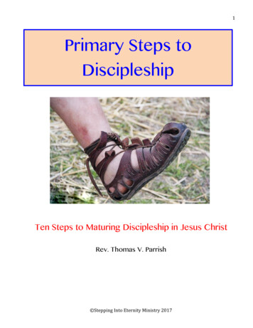 Primary Steps To Discipleship