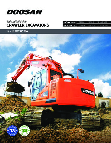 Reduced Tail Swing 140 CRAWLER EXCAVATORS 140LCR-3 140LCR-3 235LCR 235LCR