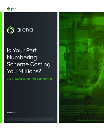 Is Your Part Numbering Scheme Costing You Millions? - Arena