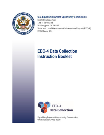 EEO-4 Data Collection Instruction Booklet - EEOC Data
