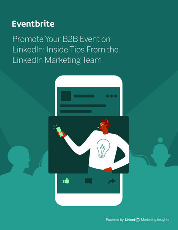 Promote Your B2B Event On LinkedIn: Inside Tips From The LinkedIn .
