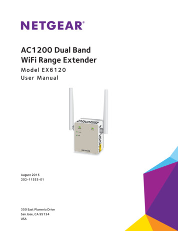 AC1200 Dual Band WiFi Range Extender - Netgear