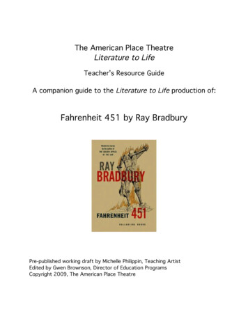 Fahrenheit 451 By Ray Bradbury - Fox Cities Performing Arts Center