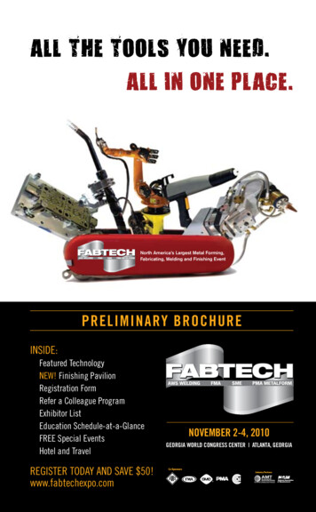 All The Tools You Need. All In One Place. - Fabtech