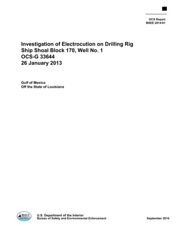 Investigation Of Electrocution On Drilling Rig Ship Shoal Block 170 .