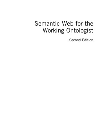 Semantic Web For The Working Ontologist - Elsevier