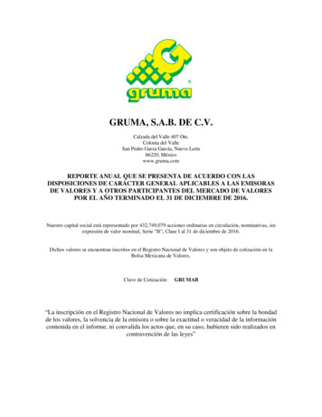GRUMA, S.A.B. DE C.V. - Gimsa 