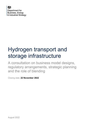 Hydrogen Transport And Storage Infrastructure