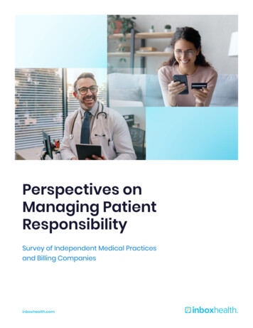 Perspectives On Managing Patient Responsibility