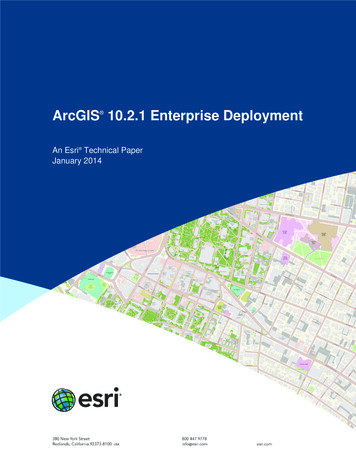 J9736 ArcGIS 10.2.1 Enterprise Deployment - Esri