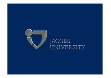 Jacobs University Bremen 2009sm.ppt [Zuletzt Vom Benutzer Gespeichert]