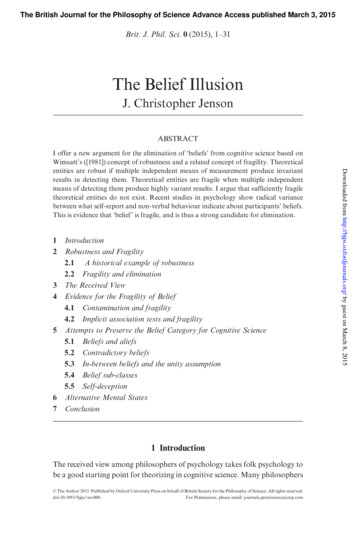 The Belief Illusion - PhilPapers