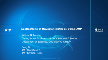 Applications Of Bayesian Methods Using JMP - JMP User Community