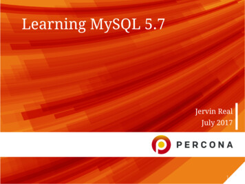 Learning MySQL 5 - Percona