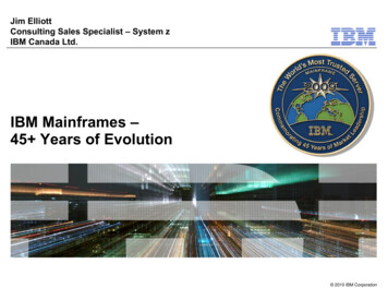 IBM Mainframes - 45 Years Of Evolution - Igonta 