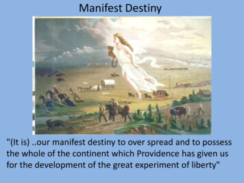 Manifest Destiny - Andrew Gillies