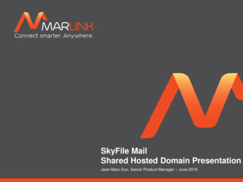 SkyFile Mail Hosted Shared Domain Sales Presentation - Marlink