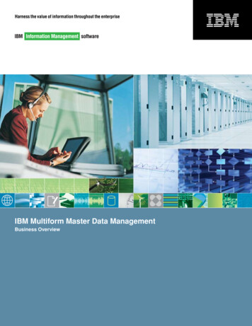 IBM Multiform Master Data Management